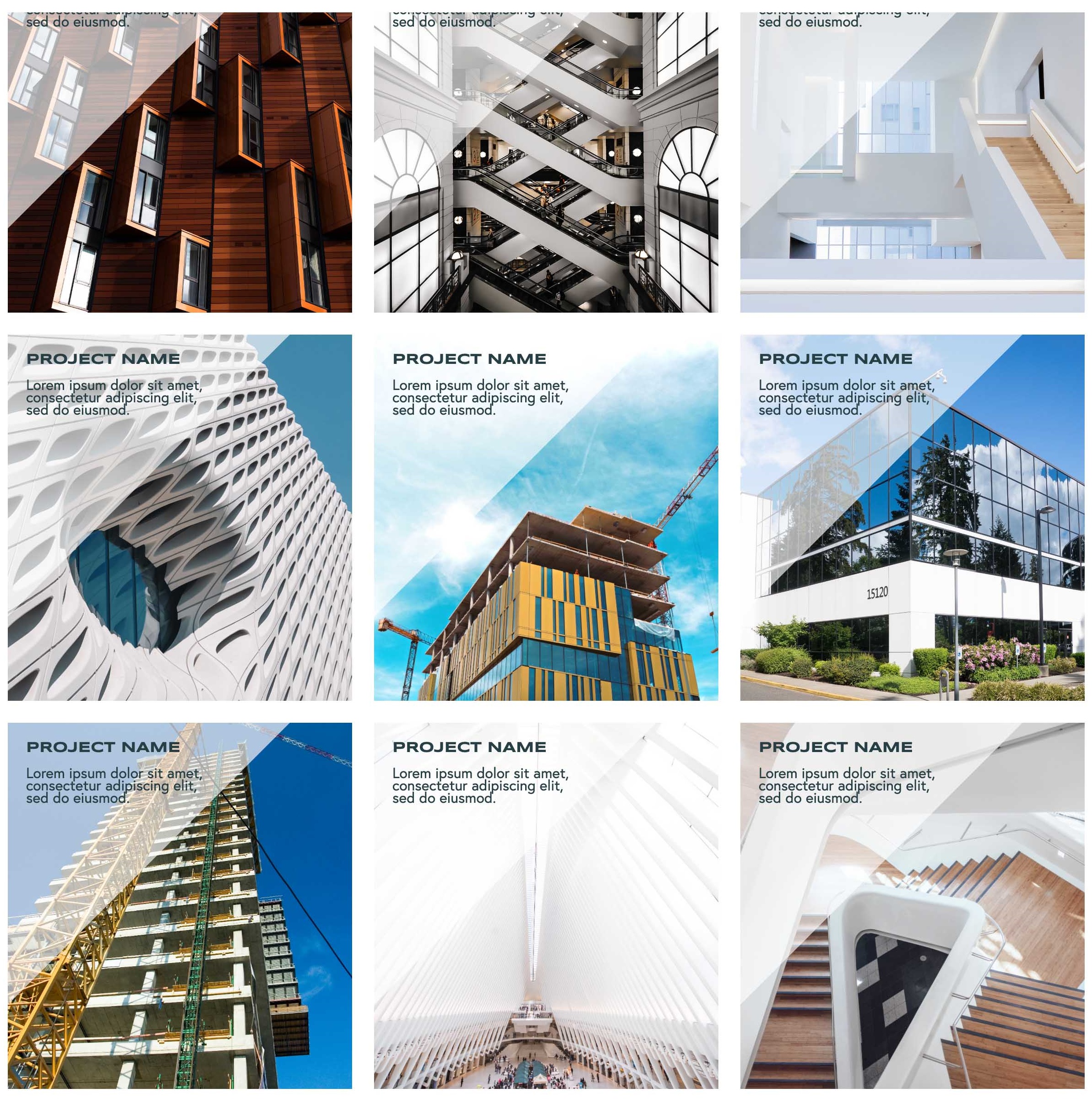 Project gallery mockup